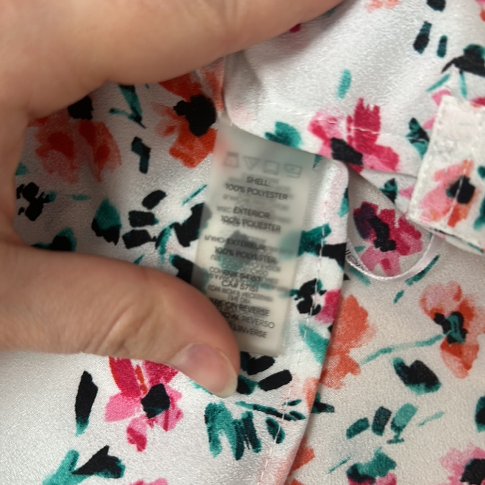 Calvin Klein Floral Blouse - Picture 7 of 8